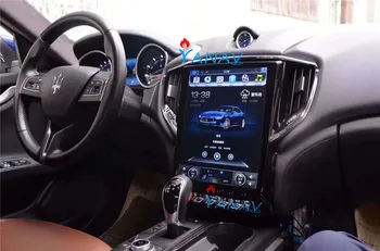 12.1 tolline Android auto GPS navigatsiooni multimeedia player-Maserati Ghibli 2014-2016 auto raadio tesla vertikaalse ekraaniga DVD-mängija