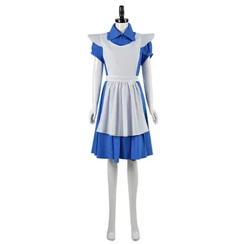 2022 Uus CosDaddy Alice In Wonderland Cosplay Kostüüm Blue Neiu Kleit Täiskasvanud Naiste Tüdruk Halloween Karnevali Kostüümid 1