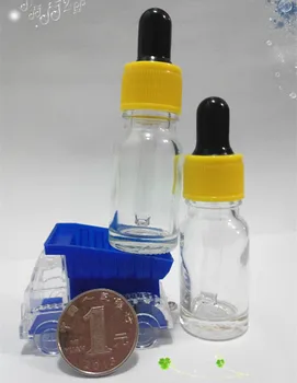 50 tk 10ml Selge, Väike Klaas Tilguti Pudelid valge või must plastikust pea eeterlik Õli,klaasi Parfüümi tilguti Proovide võtmine
