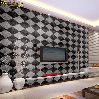 beibehang KTV bar de papel parede 3D Veekindel Seina Paberid Home Decor Teemant-kujuline võre marmor Tapeet, Seinad seinamaaling 3