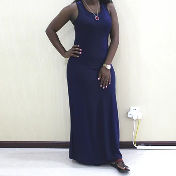 Dashiki Prindi 2020 Kõrge Kvaliteedi Aafrika Kleidid Naistele Puhta Värvi Retro Klassikaline Varrukateta Kõrge Vöökoht Casual Sexy Rüü