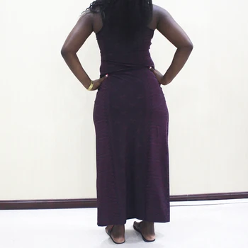 Dashiki Prindi 2020 Kõrge Kvaliteedi Aafrika Kleidid Naistele Puhta Värvi Retro Klassikaline Varrukateta Kõrge Vöökoht Casual Sexy Rüü 3