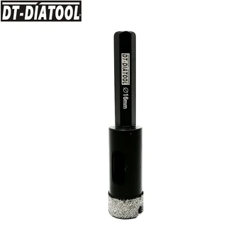 DT-DIATOOL Dia 16mm Vaakum Brazed Kuusnurk Varre Diamond Drill Core Natuke Graniit, Marmor Auk Nägi, Keraamiliste Plaatide Kuiv Puur-Bit