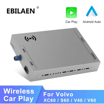 EBILAEN Traadita Carplay Volvo V40 V60 XC60 S60 S80L Mms Android Auto Ｍodule Kasti Peegel Link Ekraan Kaamera