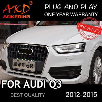 Esitulede Audi Q3 2012-2015 Auto автомобильные товары LED PÄEVATULED Hella Xenon Objektiivi Hella Hid H7 Q3 Auto Tarvikud 4