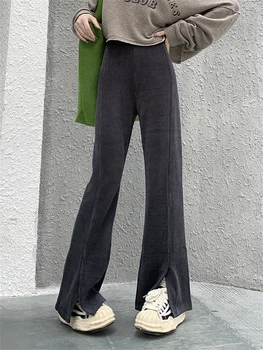 HziriP Kõrge Stretch Naiste Püksid Paksenema Sügisel Vabaaja Streetwear 2022 Kõik Mängu Lahti Stiilne Mood Seksikas Mujer Slim Office Daam