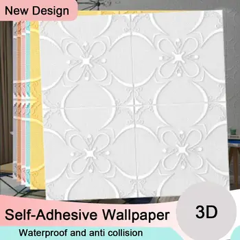 Kuum Veekindel Teenetemärgi Tuba, elutuba 3D Seina Kaunistamiseks 3D Tapeet Vaht Tapeet isekleepuvad Tapeet