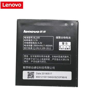 Lenovo A516 Aku 2000mAh BL209 Back up Patarei Asendamine Lenovo A516 A706 A760 A820E A378T A398T A788T smart telefon