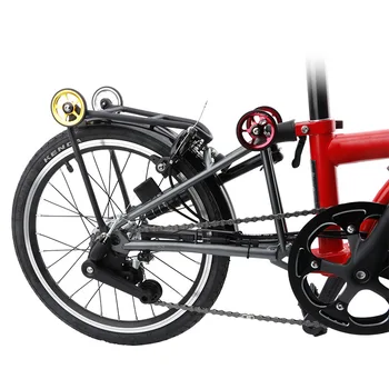 Litepro Folding Bike Lihtne Ratta 60mm Kandvad Rattad Tagumine Hammas Alumiiniumist Jalgratta Osad 5