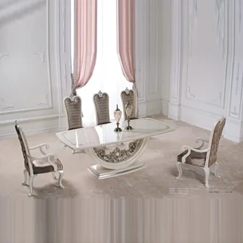 Neo-klassikaline post-kaasaegne söökla lauad ja toolid Euroopa söögilaud 0