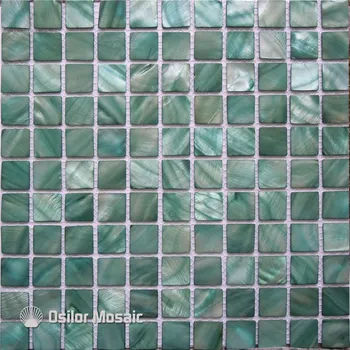roheline värv Hiina magevee shell pärlmutter mosaiik plaat vannituba ja köök kaunistamine seina plaat