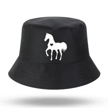 Süda hobune Prindi hobuse armastaja ratsaspordi kingitused Mehed Naised Kopp Müts Väljas Püük Kork Kalamees Müts Naiste Kalapüük Müts