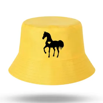 Süda hobune Prindi hobuse armastaja ratsaspordi kingitused Mehed Naised Kopp Müts Väljas Püük Kork Kalamees Müts Naiste Kalapüük Müts 2