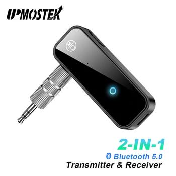 UPMOSTEK 2 in 1 Bluetooth-Saatja-Vastuvõtja 5.0 Bluetooth Traadita Adapter, 3,5 mm-Auto helisüsteemi, Telefoni Audio Adapter