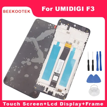 Uus Originaal UMIDIGI F3 Lcd Display+Touch Ekraan+Raam Assamblee Digitizer Remont, Asendamine Tarvikud Osa UMIDIGI F3