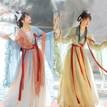 Vana-Silk Haldjas Kimono Hanfu Kleit Naiste Han Tang Dünastia Hiina Stiilis Traditsiooniline Cosplay Seelik Sobiks Kleidid Kostüüm