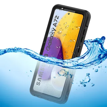 Veekindel Protective Case For Samsung Galaxy A72 5G Ujumine, Sukeldumine Super Kerge Ujuv Telefoni Kate PC+TPU Shellbox Juhtudel