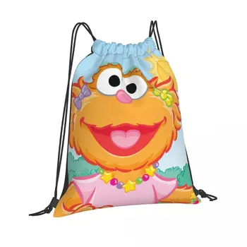 Zoe Sesame Street Kaasaskantav Shopping Pingutusnöör Kotid Ratsutamine Võimlemis Ladustamise Seljakotid